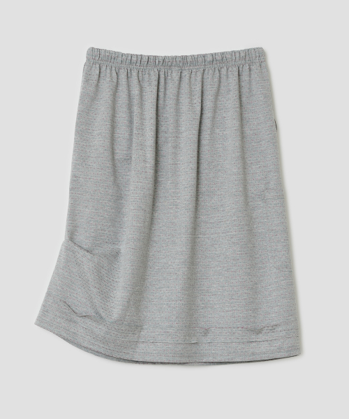 Pocket Ruched Skirt [Gray]