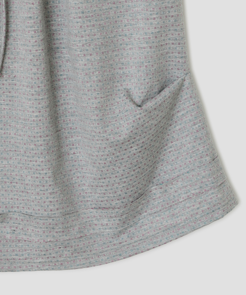 Pocket Ruched Skirt [Gray]
