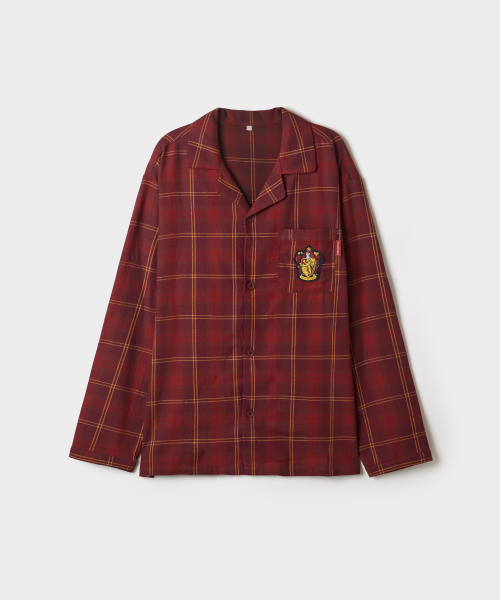 [HARRY POTTER] Flannel Pajamas (Burgundy)_SPPPG4TU02