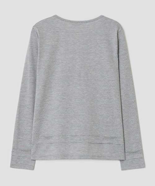Piping Henley Top [Gray]
