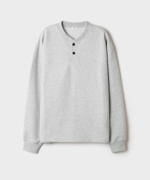 Henley Neck Sweatshirt_SPMWG49C01