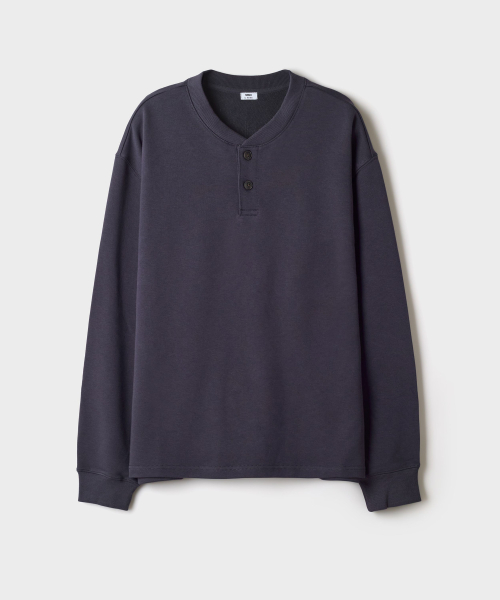 Henley Neck Sweatshirt_SPMWG49C01