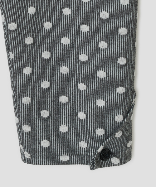 Dot Capri Leggings [Gray]