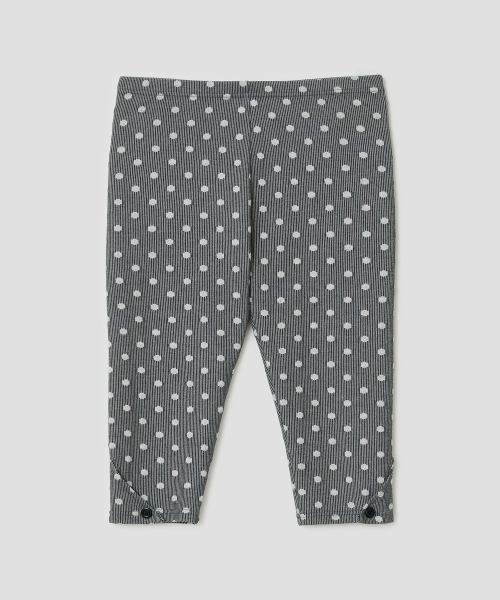 Dot Capri Leggings [Gray]