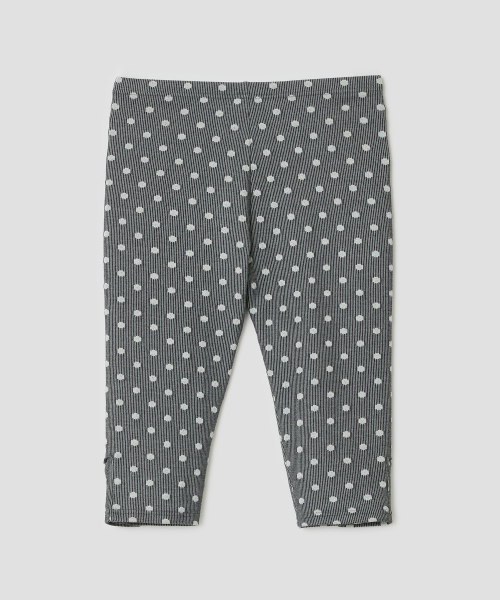 Dot Capri Leggings [Gray]