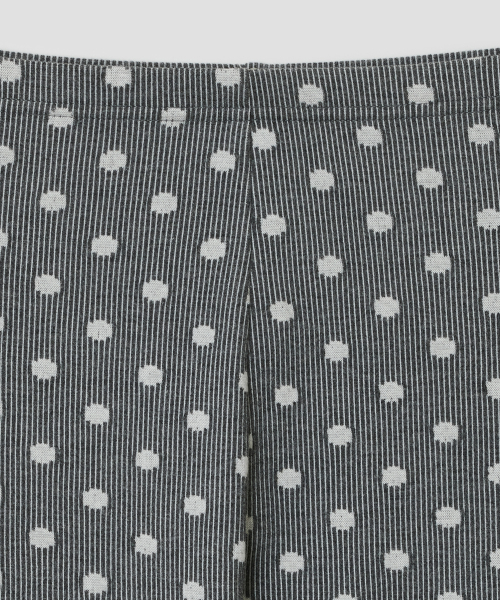 Dot Capri Leggings [Gray]