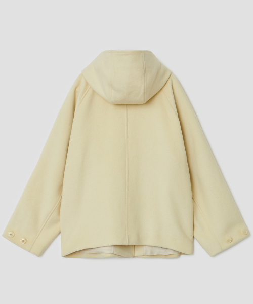 Hooded Half Coat [Yellow]