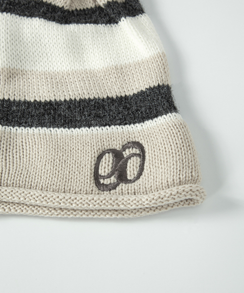 LOLLY STRIPE BEANIE / BEIGE