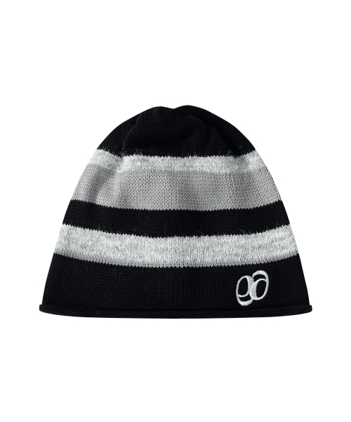 LOLLY STRIPE BEANIE / BLACK