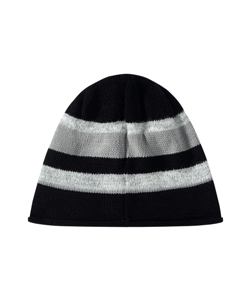 LOLLY STRIPE BEANIE / BLACK