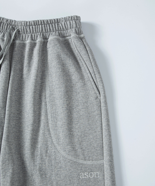 MORROW TRAINING PANTS / MELANGE GRAY