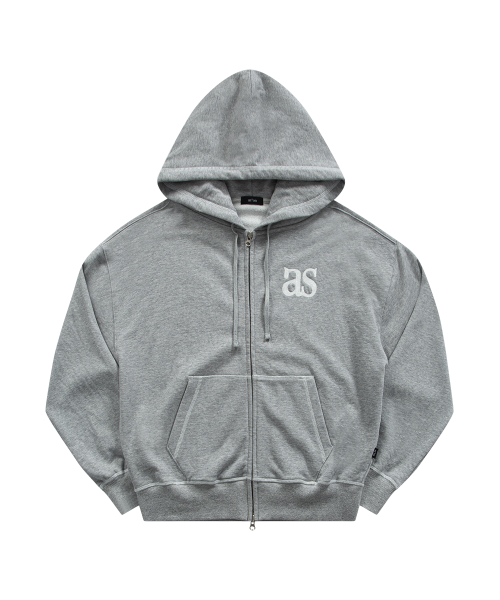 MORROW TRAINING HOOD ZIP-UP / MELANGE GRAY