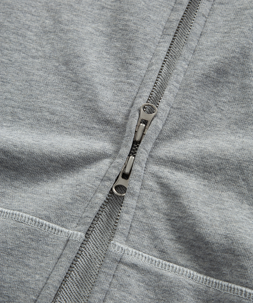 MORROW TRAINING HOOD ZIP-UP / MELANGE GRAY