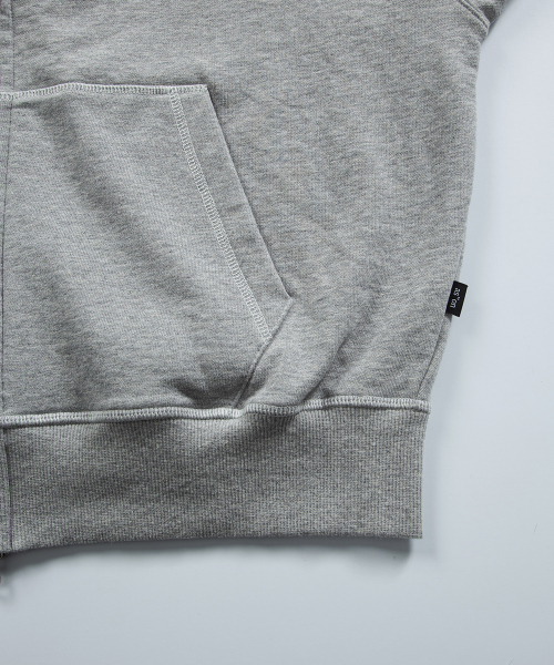 MORROW TRAINING HOOD ZIP-UP / MELANGE GRAY