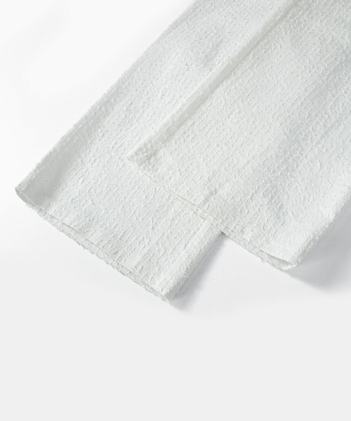 CAEN TEXTURED WIDE PANTS / WHITE