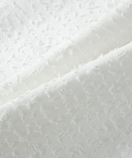 CAEN TEXTURED WIDE PANTS / WHITE