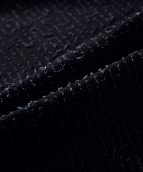 CAEN TEXTURED WIDE PANTS / BLACK