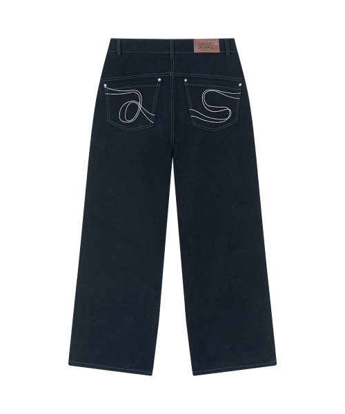 NOVA WIDE PANTS / NAVY