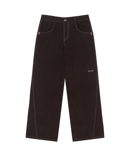 NOVA WIDE PANTS / WINE
