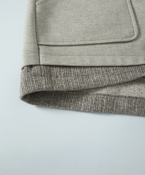 MABLE TWO TONE SHORT PANTS / BEIGE