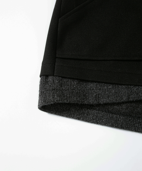 MABLE TWO TONE SHORT PANTS / BLACK