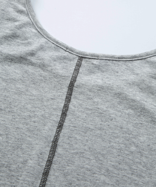 POINT LAYERED LONG SLEEVE / GRAY
