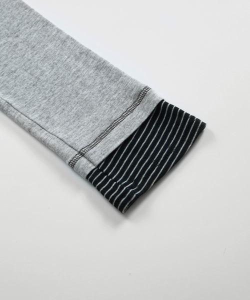 POINT LAYERED LONG SLEEVE / GRAY