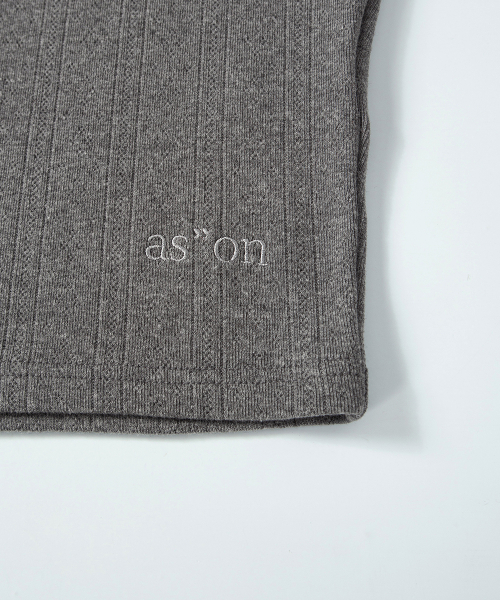 POSY LACE TRIM TEE / GRAY