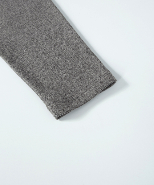 POSY LACE TRIM TEE / GRAY