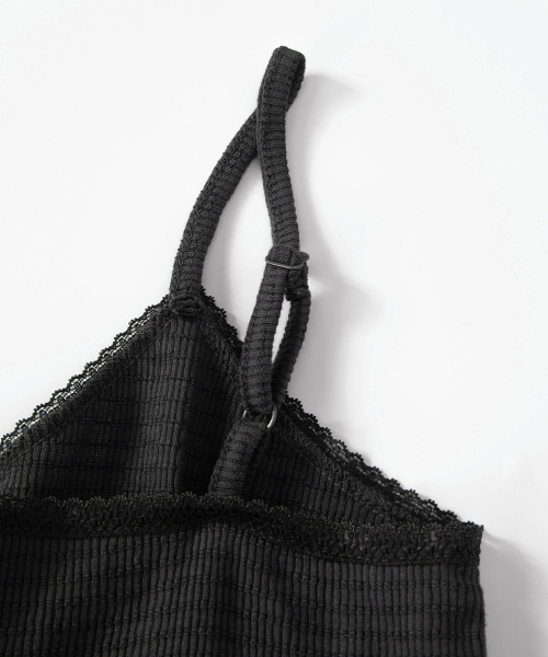FLAIR LACE SLEEVELESS / CHARCOAL