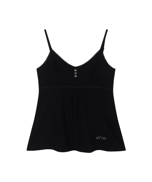 FLAIR LACE SLEEVELESS / BLACK