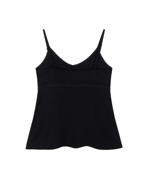 FLAIR LACE SLEEVELESS / BLACK