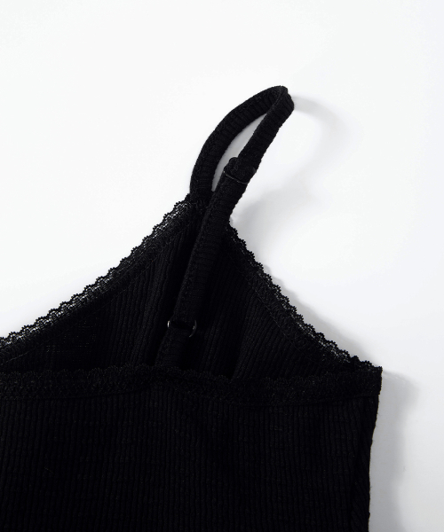 FLAIR LACE SLEEVELESS / BLACK