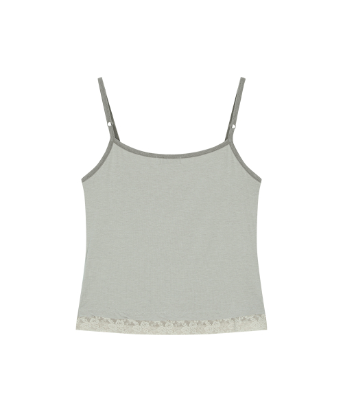 PEONY LACE LAYERED SLEEVELESS / BEIGE