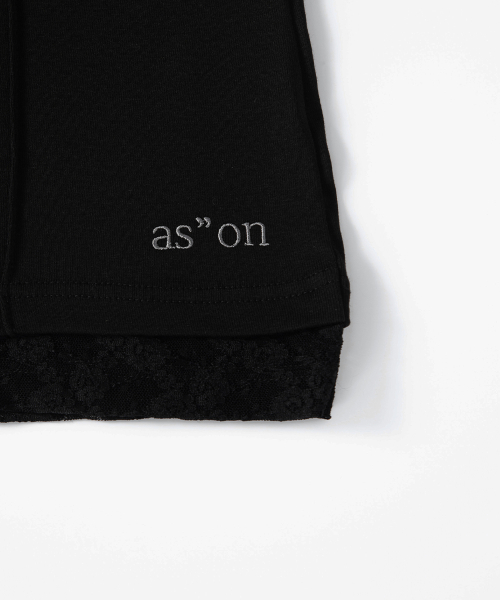 PEONY LACE LAYERED SLEEVELESS / BLACK