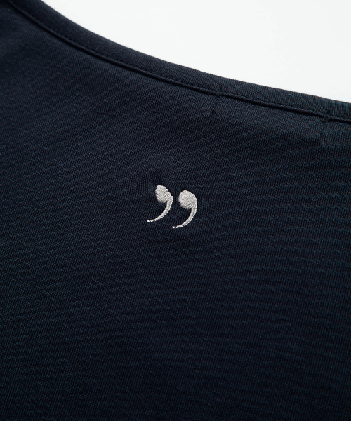 GLEAM OFF SHOULDER LONG SLEEVE / NAVY