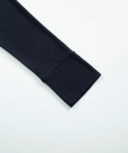 GLEAM OFF SHOULDER LONG SLEEVE / NAVY