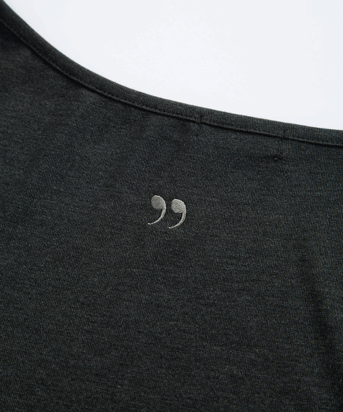 GLEAM OFF SHOULDER LONG SLEEVE / CHARCOAL
