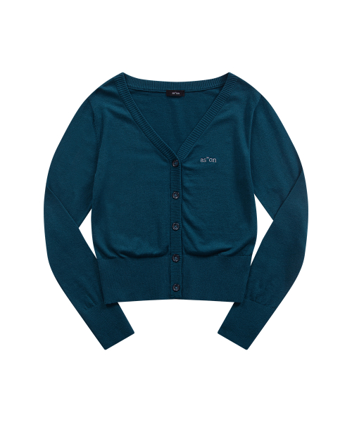SOFTY BASIC CARDIGAN / BLUE GREEN