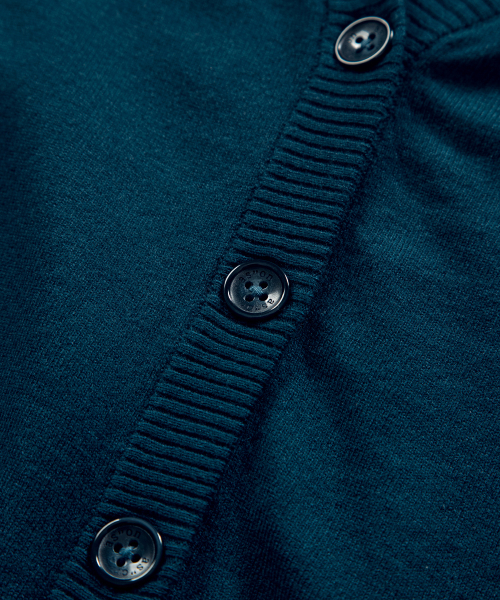 SOFTY BASIC CARDIGAN / BLUE GREEN
