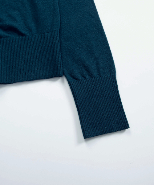 SOFTY BASIC CARDIGAN / BLUE GREEN