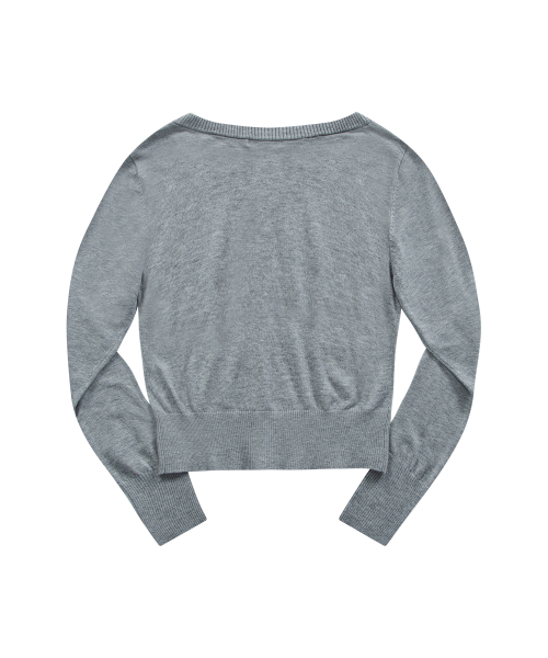 SOFTY BASIC CARDIGAN / GRAY