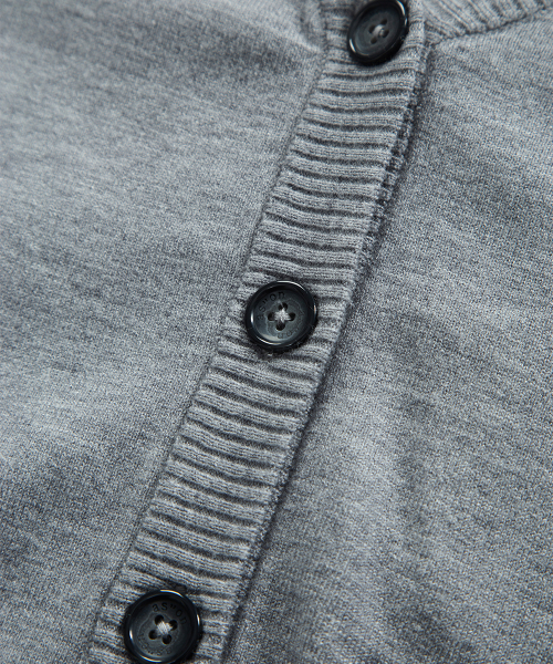 SOFTY BASIC CARDIGAN / GRAY