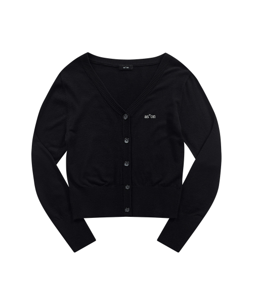 SOFTY BASIC CARDIGAN / BLACK