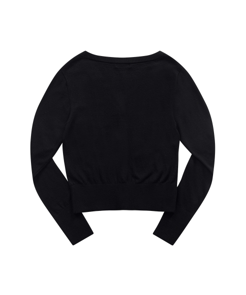 SOFTY BASIC CARDIGAN / BLACK
