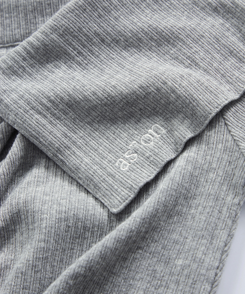 LUCIE SHIRRING OFF SHOULDER TEE / GRAY