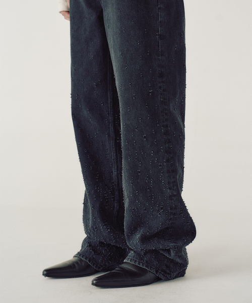 GLEAM TRACE JEANS (BLACK)
