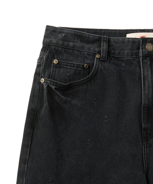 GLEAM TRACE JEANS (BLACK)