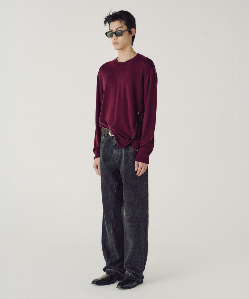 BIAS SHIFT JEANS (WASHED BLACK)
