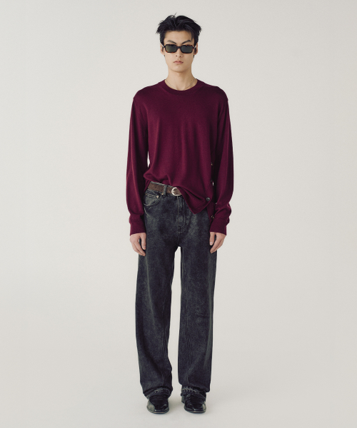 BIAS SHIFT JEANS (WASHED BLACK)